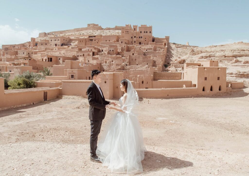 Ait Ben Haddou kasbah couple photoshoot, Morocco