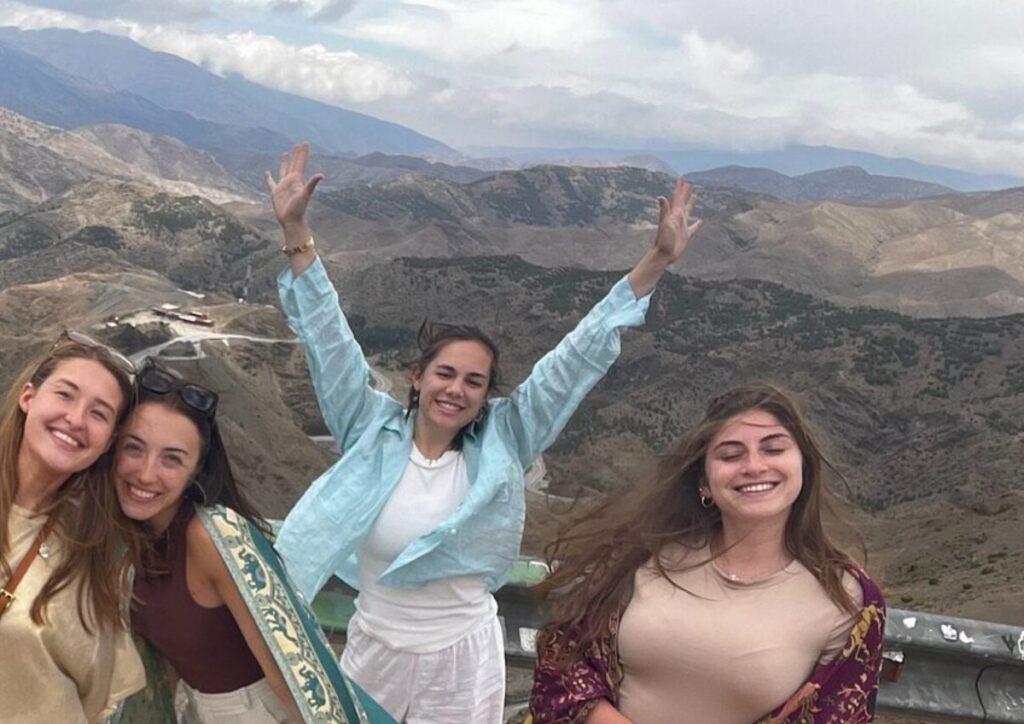 Atlas mountains viewpoint group travel, Morocco