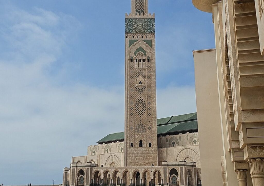 Casablanca Hassan II mosque minaret, Morocco