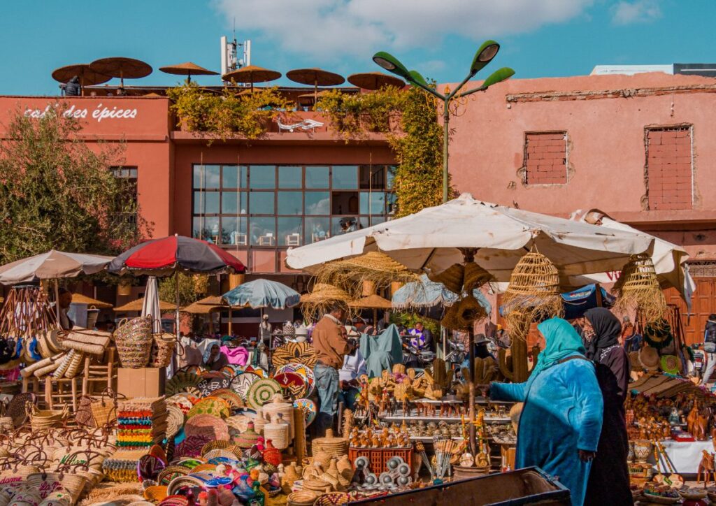 Marrakech spice market square, Morocco